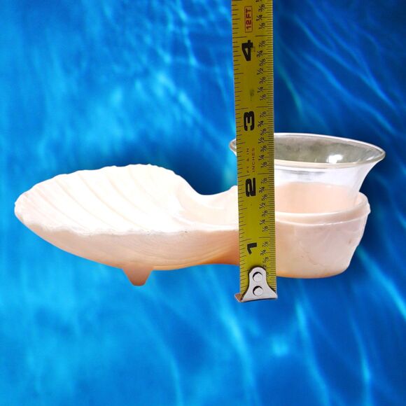 Vintage Karoff Sea-Servers Pink Shrimp Cocktail Dishes Set of 6 Box Retro Clam - Picture 11 of 11